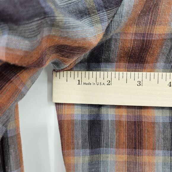 Vintage‎ Champion Westerns Shirt Mens 16.5 33 Permanent Press Pearl Snap Plaid - Picture 7 of 11